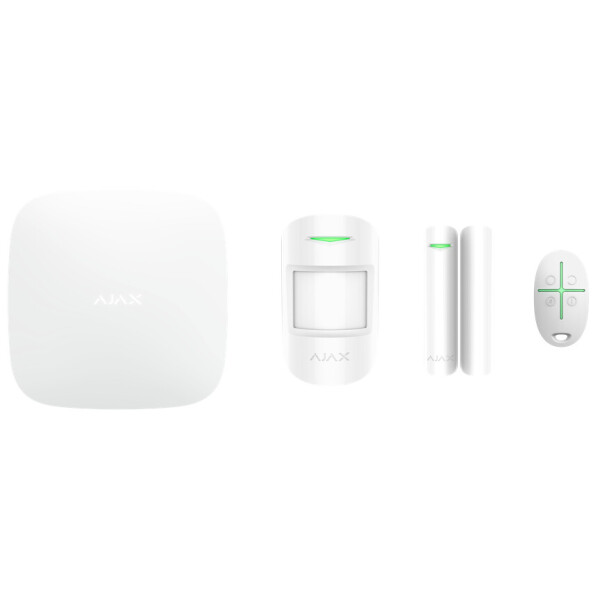 

Комплект беспроводной сигнализации Ajax Hub Kit Plus white