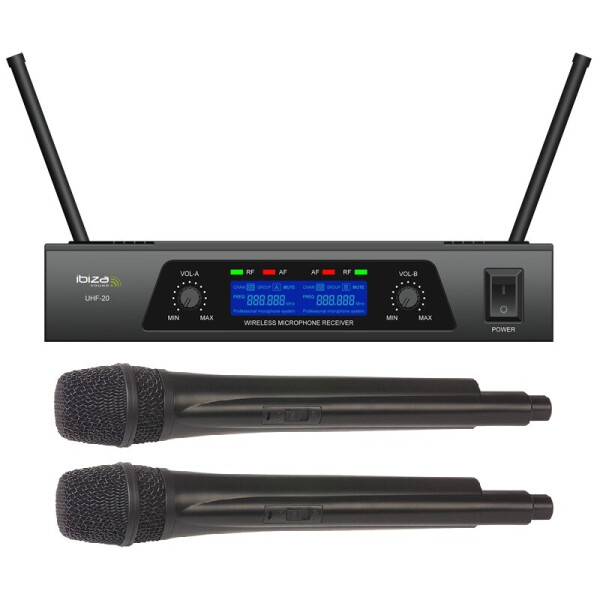 

Беспроводная микрофонная радиосистема IBIZA UHF20