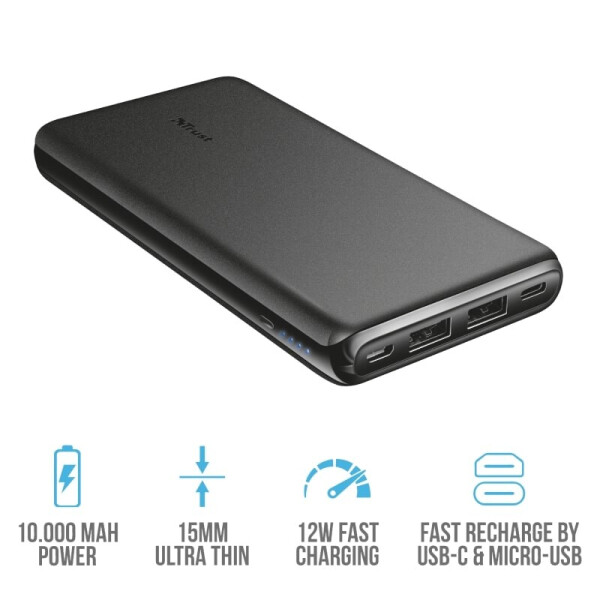 

Trust Esla Thin 10000 mAh BLACK