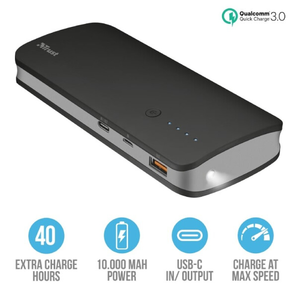 

Trust Omni Ultra Fast Powerbank 10.000 mAh USB-C BLACK