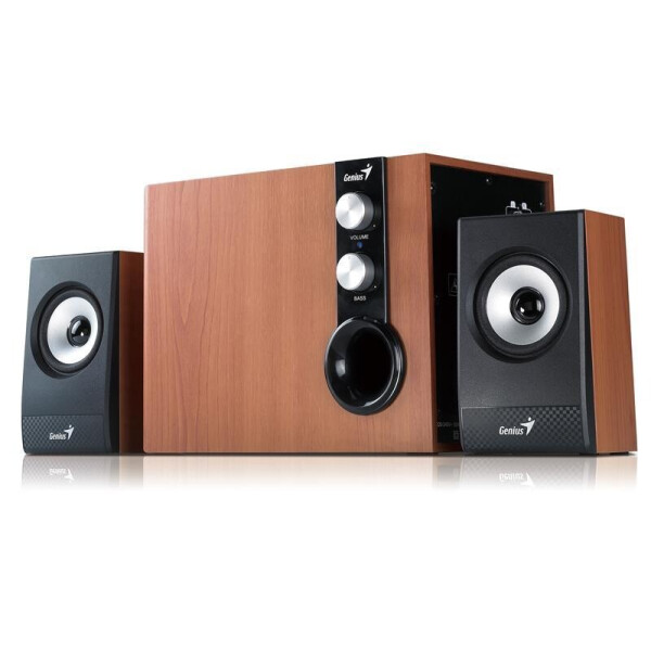 

Компьютерные колонки Genius 2.1 SP-HF1250B II Wood