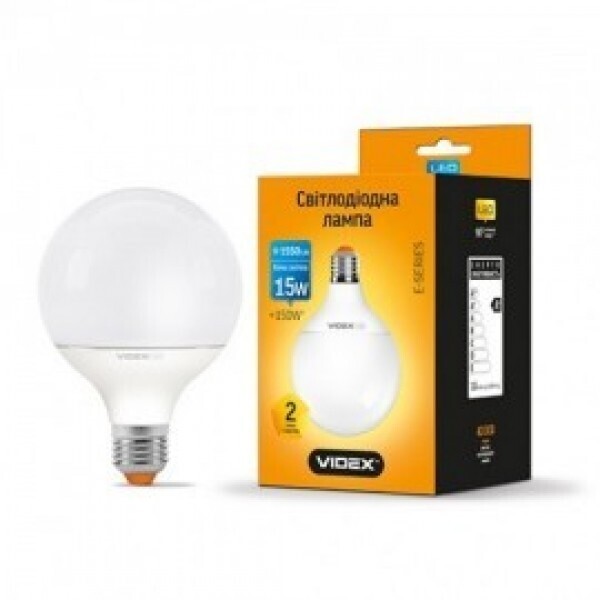 

Лампа филаментная Фабрика Эдисона G95 15W E27 4100K 220V белое матовое стекло (b-g95white)