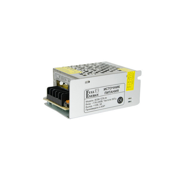 

Блок питания Full Energy BGM-123Lite 12В 3А (36W)