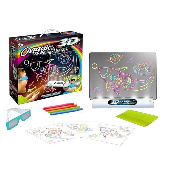 

3Д доска для рисования Magic Drawing Board Игровой набор с 3D эффектом и очками (148861241)
