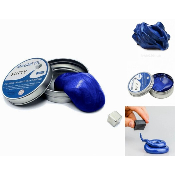 

Магнитный умный пластилин синий Magnetic Putty (148817322) Blue