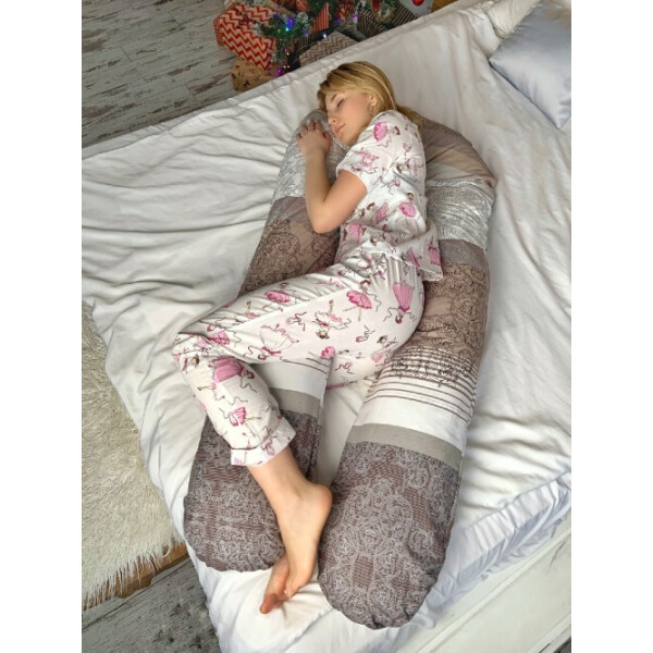 

Подушка для беременных обнимашка U образная подкова Хлопок Без Наволочки Coolki XXL 350 см (8)