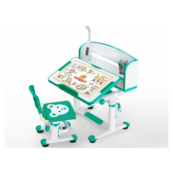 

Комплект Evo-kids (стул+стол+полка+лампа (BD-10 Z) Green