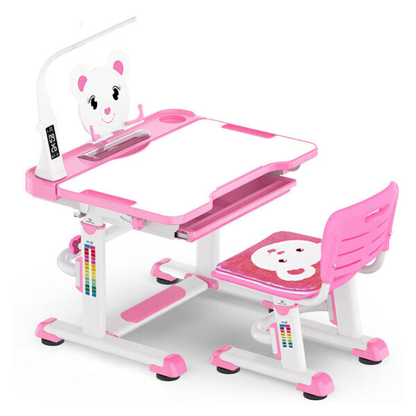 

Комплект Evo-kids (стул+стол+полка+лампа) BD-04 P (XL) Teddy c лампой