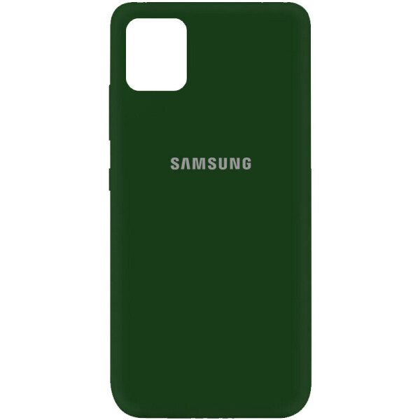 

Чехол Silicone Cover My Color Full Protective (A) для Samsung Galaxy Note 10 Lite (A81) Зеленый / Dark green