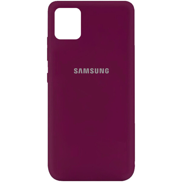 

Чехол Silicone Cover My Color Full Protective (A) для Samsung Galaxy Note 10 Lite (A81) Бордовый / Marsala