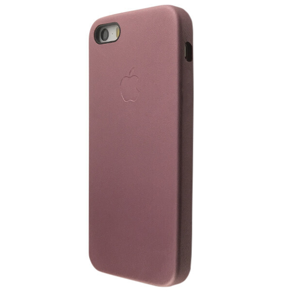 

Чехол-накладка DK-Case кожа закрытый с лого яблоком под оригинал для Apple iPhone 5/5S (pink light)