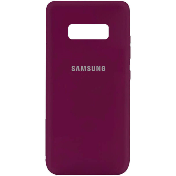 

Чехол Silicone Cover My Color Full Protective (A) для Samsung Galaxy S10e Бордовый / Marsala