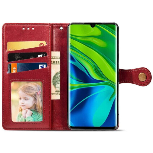 

Кожаный чехол книжка GETMAN Gallant (PU) для Xiaomi Mi Note 10 / Note 10 Pro / Mi CC9 Pro Красный