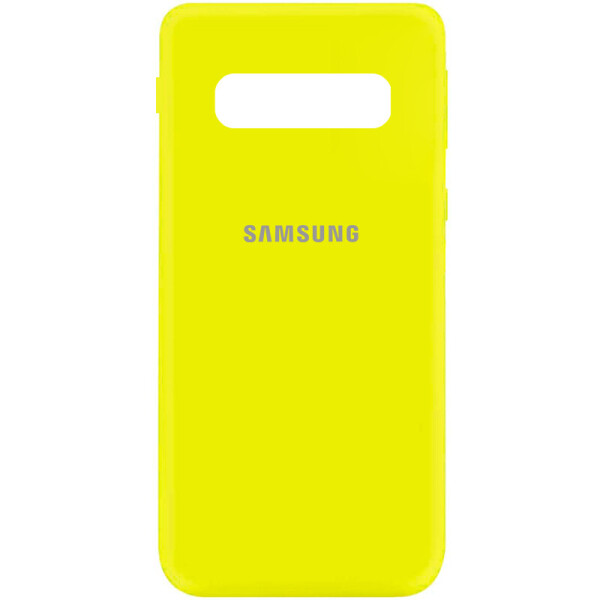 

Чехол Silicone Cover My Color Full Protective (A) для Samsung Galaxy S10 Желтый / Flash