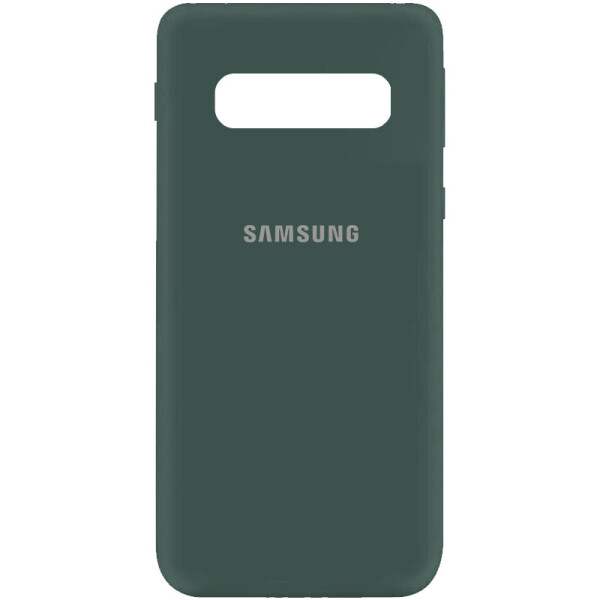

Чехол Silicone Cover My Color Full Protective (A) для Samsung Galaxy S10 Зеленый / Pine green