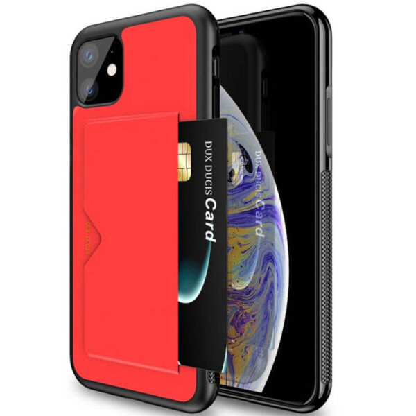 

Кожаная накладка Dux Ducis Pocard для Apple Apple iPhone 11 (6.1") Красный