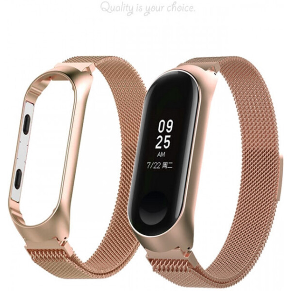 

Ремешок Optima Milan Xiaomi Mi Band 3/4 Rose Pink (ХК-MI-PR-Rose pink)