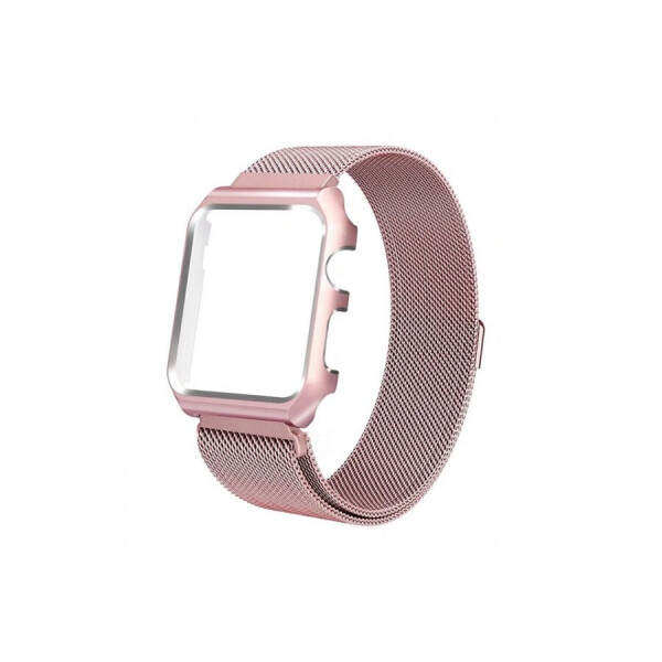 Акція на Ремешок для часов c накладкой Apple Watch 38/40mm Melanise Rose Pink від Allo UA