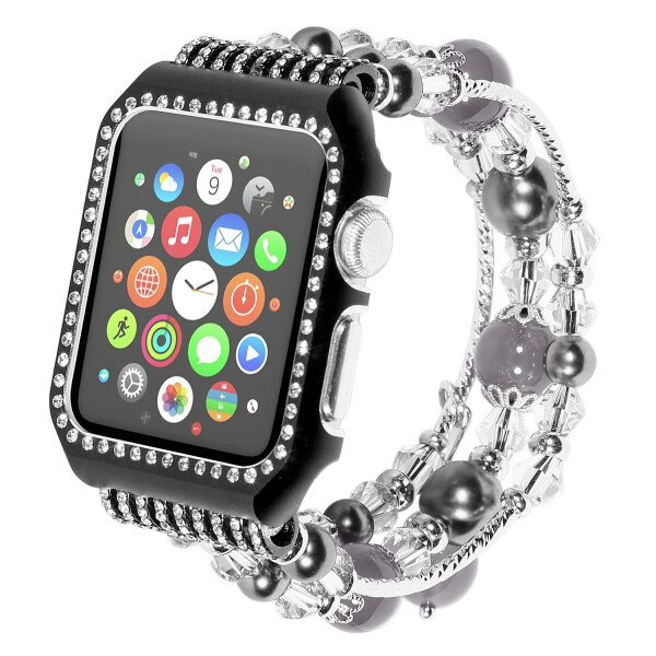 

Ремешок для часов Bracelet Crystal Apple Watch 38/40mm Black