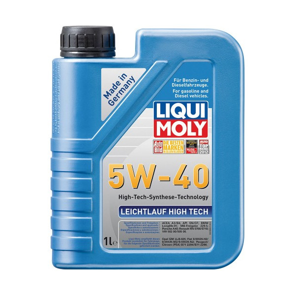 

Моторное масло Liqui Moly LEICHTLAUF HIGH TECH 5W-40 1л (8028)
