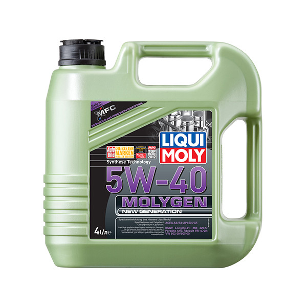 

Моторное масло Liqui Moly MOLYGEN NEW GENERATION 5W-40 4л (9054)