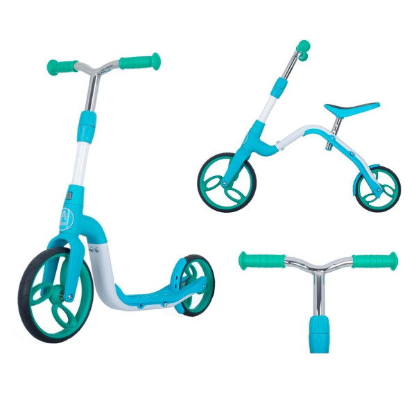 

Беговел-самокат трансформер AEST B02 2 in 1 Blue