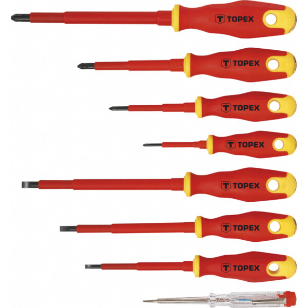 

Отвертка Topex 1000В, набор 8 шт. (39D674)