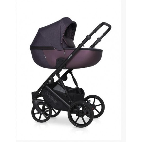

Детская коляска 2в1 RIKO Nesa 03 Plum универсальная для новорожденных и до 3 х лет сливовая