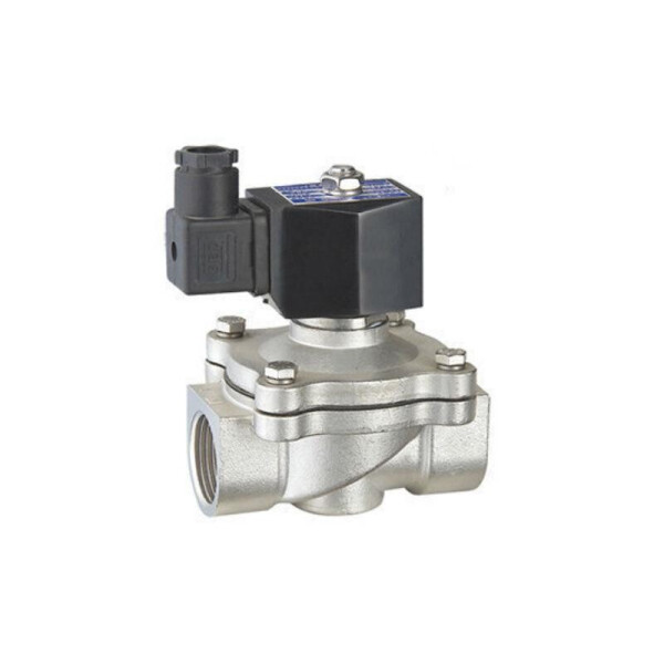 

Клапан электромагнитный нормально-закрытый RSP-15J 1/2"; непрямого действия из нержавеющей стали 316L