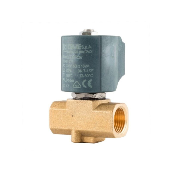 

Клапан 1/2";, нормально-закрытый, 9914 TEF180C 230V 50 Hz, электромагнитный соленоидный, CEME, Италия