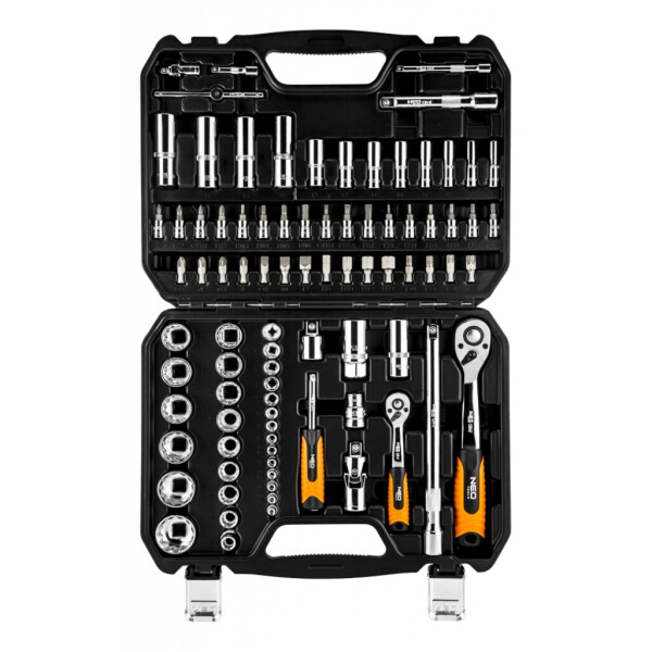 

Набор инструментов Neo Tools торцевых головок 86 шт., 1, 2, 1/4 "CrV (08-664)