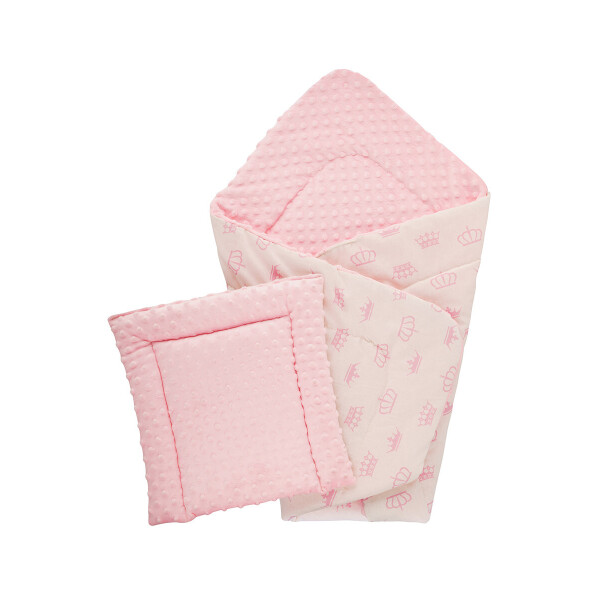 

Плед DOTINEM Minky плюшевый розовый 75х85 см с подушечкой 35х35 см (215608-1)