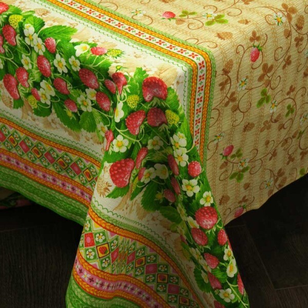 

Скатерть Руно Клубника 150х150 см (231.114_Полуниця)