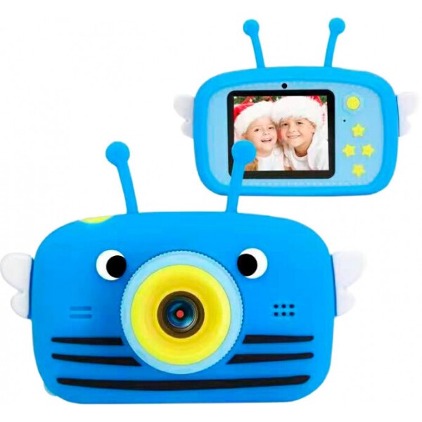 

Цифровой детский фотоаппарат Optima KVR-100 Bee Dual Lens Голубой (KVR-100-BL) (9869201149885)