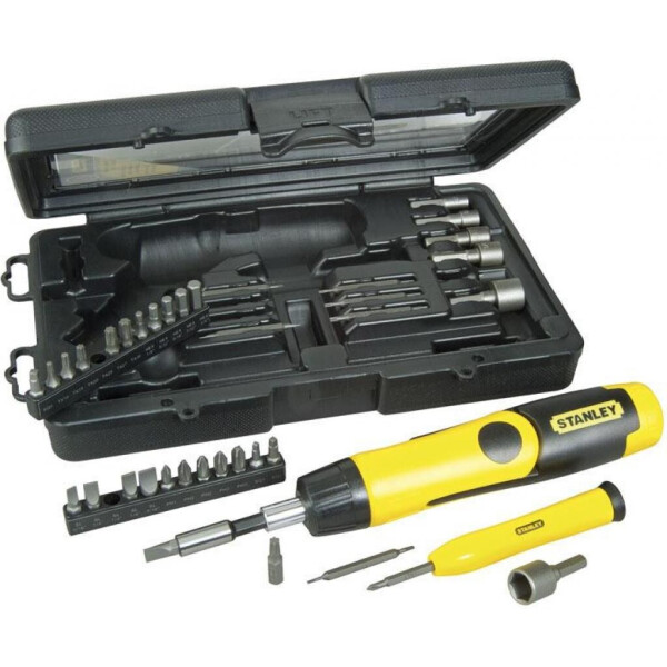 

Отвертка Stanley Pistol Grip Ratchet с храповым механ., 36 вставк. (0-63-038)