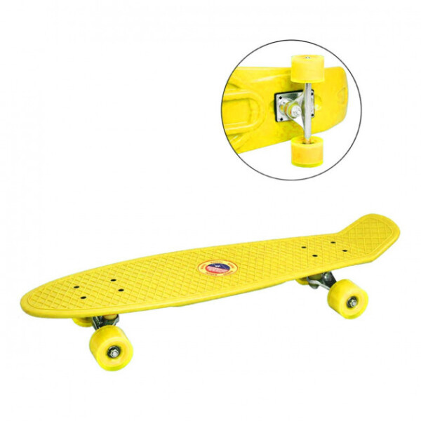 

Детский Скейт Penny Board BT-YSB-0057 Flatlands виниловая роликовая доска Желтый