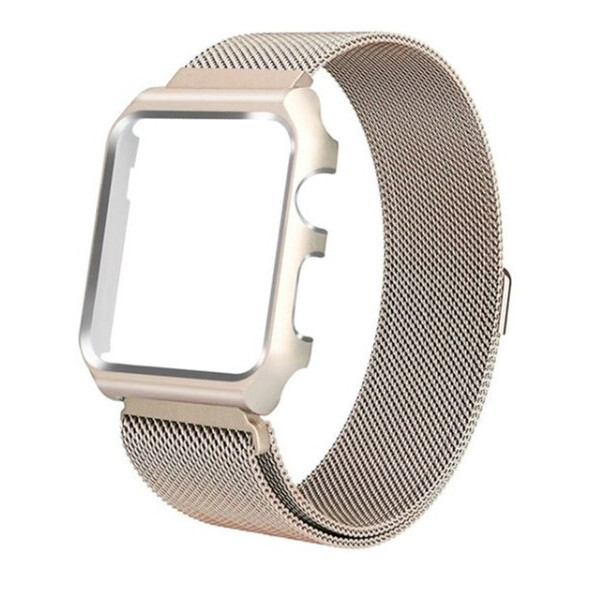 

Ремешок Optima Melanise c накладкой для Apple Watch 38mm (XK-AP-MLGD)