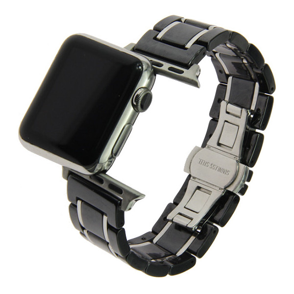 

Ремешок Optima Ceramic для Apple Watch 42-44mm Black/Silver (XK-CER-BKSL)