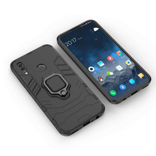 

Ударопрочный чехол Transformer Ring for Magnet для Huawei P Smart (2019) Черный / Soul Black