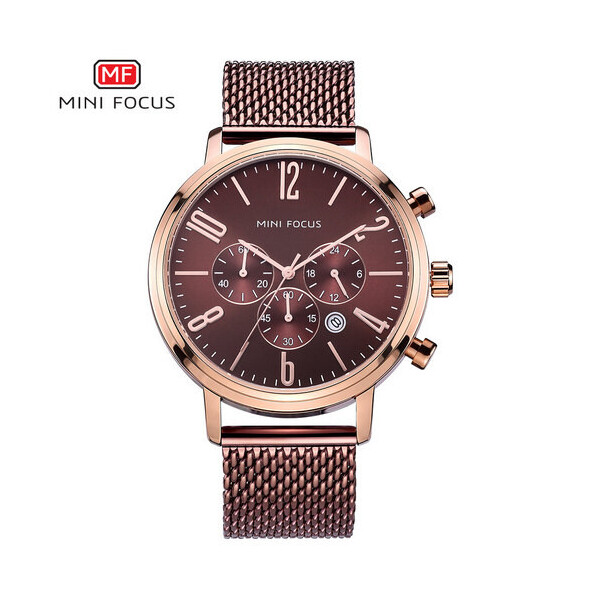

Женские наручные часы (MF0183G.04 Brown-Cuprum-Brown) Mini Focus 46 мм Коричневый