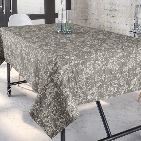 

Скатерть на стол (7684) Time Textile 140x180 см Серый