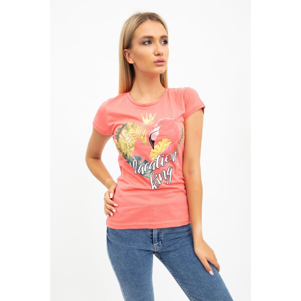 

Женская футболка (138R001) AGER S Коралловый