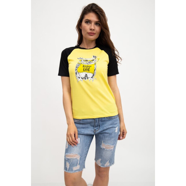 

Женская футболка (119R0103) AGER XL Желтый
