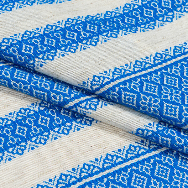 

Вышитая скатерть (TT155808) TT 150x220 см Голубой