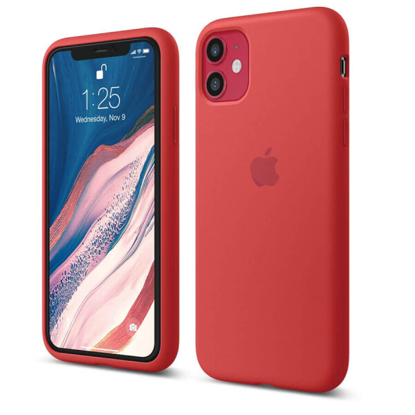 

Чехол Silicone Case Slim Full Protective для Apple iPhone 11 (6.1") Красный / Red