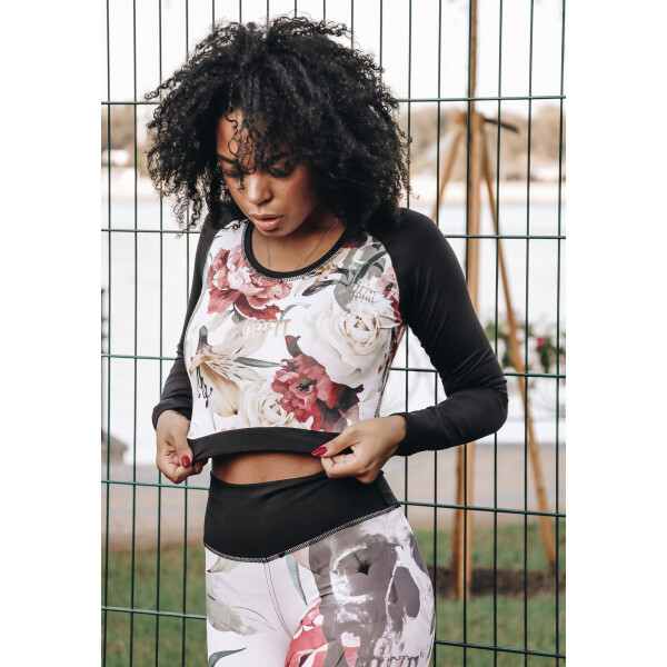 

Женский спортивный рашгард Rose Scull GoFit Women XS Черный