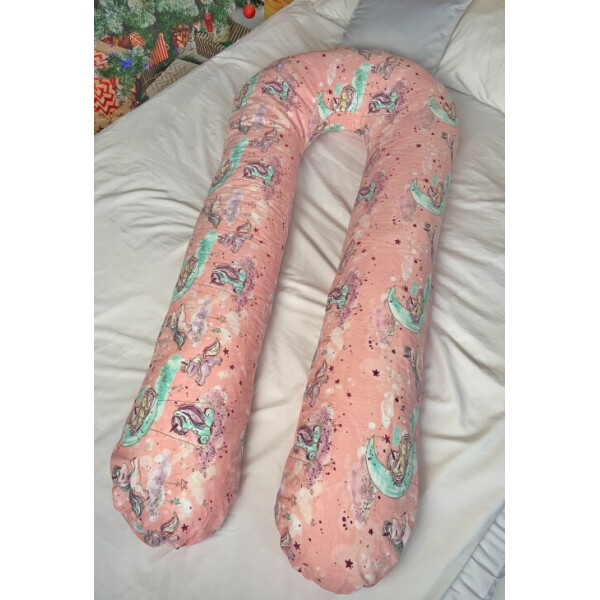 

Подушка для беременных обнимашка U образная подкова Хлопок Премиум Без Наволочки Coolki XXL 350 см Звездные Единороги