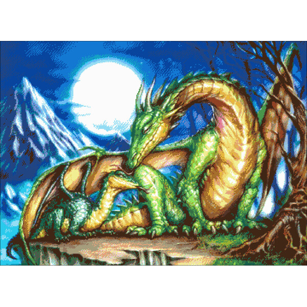 

Набор для вышивания бисером Легенда о драконе Александра Токарева 66х48 см
