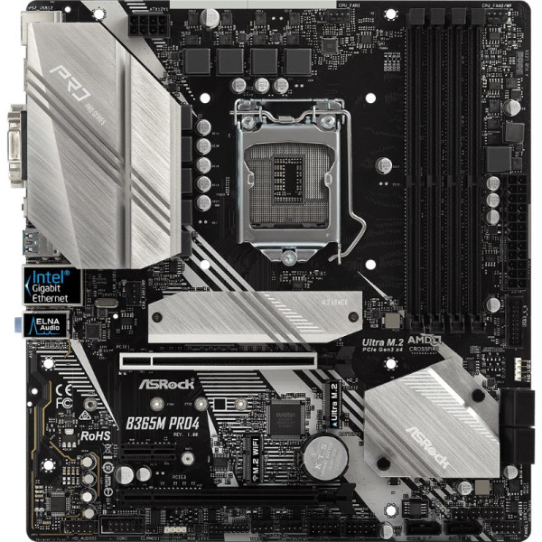 

Материнская плата ASRock B365M Pro4 Socket 1151
