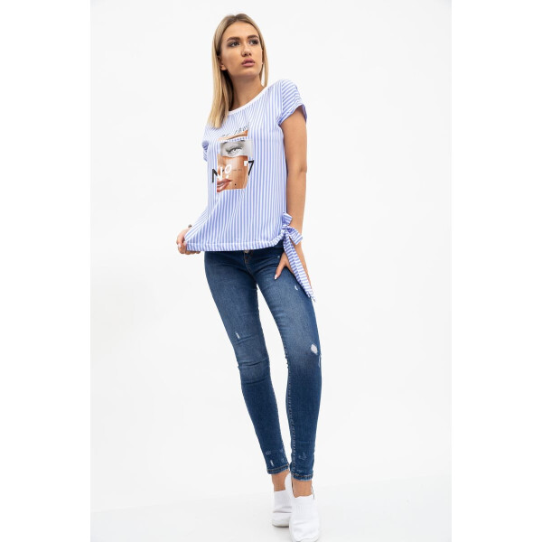 

Женская блузка (119R0417) AGER 4XL Бело-голубой